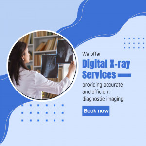 Professional Digital X-ray Services Medical Clinic Social Media Post For X