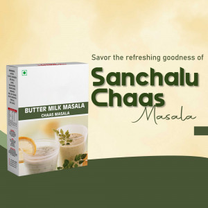 Sanchalu Chaas Masala Advertisement Design For LinkedIn