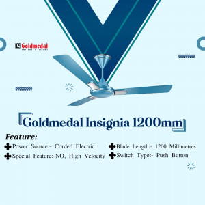 Goldmedal Insignia high velocity 1200mm ceiling fan
