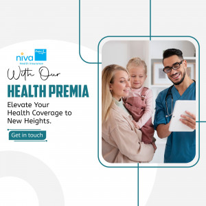 A doctor explaining health insurance details to a mother and child using a tablet