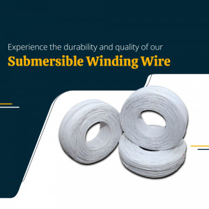 Three coils of high-quality white submersible winding wire