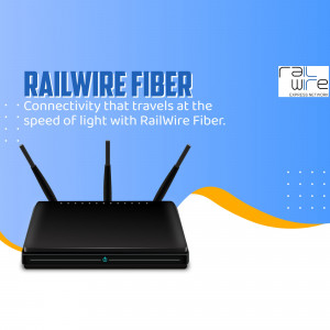 RailWire Fiber Broadband Promotion Graphic For Threads