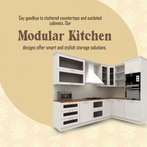 Modern Modular Kitchen Design Artwork For Instagram