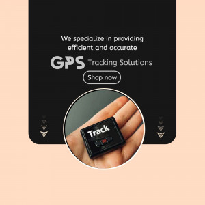 GPS Tracking Solutions Advertisement Business Poster For Threads