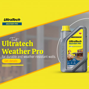 UltraTech Weather Pro Wall Waterproofing Solution Graphic For Google Business Profile