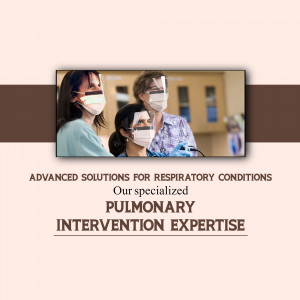 Medical professionals wearing masks and face shields providing pulmonary care