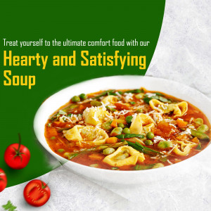 A bowl of hot, hearty vegetable tortellini soup served as comfort food.