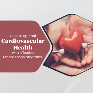 A person holding a red heart shape representing cardiovascular health and rehabilitation.