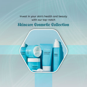Skincare Cosmetic Collection Advertisement Social Media Post For WhatsApp