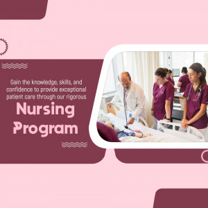 Nursing students and instructor in a clinical training setting