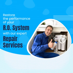 A professional technician repairing a reverse osmosis water filter system