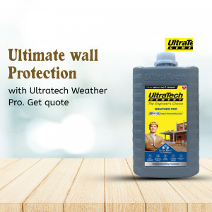 UltraTech Weather Pro Waterproofing Solution Advertisement For WhatsApp