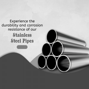 Durable Stainless Steel Pipes Advertisement Artwork For Facebook