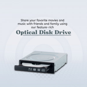 A feature-rich optical disk drive for sharing movies and music.