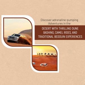 Desert Safari Adventure Promotion Marketing Image For Instagram