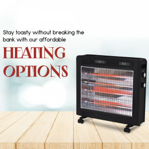 Affordable Electric Room Heater Banner For Facebook
