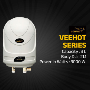 V-Guard Veehot Series 3 Litre Instant Water Heater