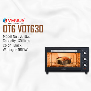 Venus 30 Litres OTG with 1600W power, model VOTG30
