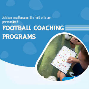 Coach showing football strategy on a tactical board to a player on the field.