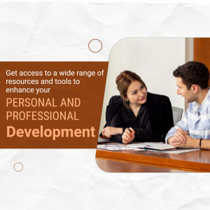Personal And Professional Development Resources Flyer For Pinterest