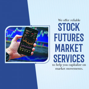 A hand holding a smartphone showing a stock market graph, representing reliable stock futures market services.