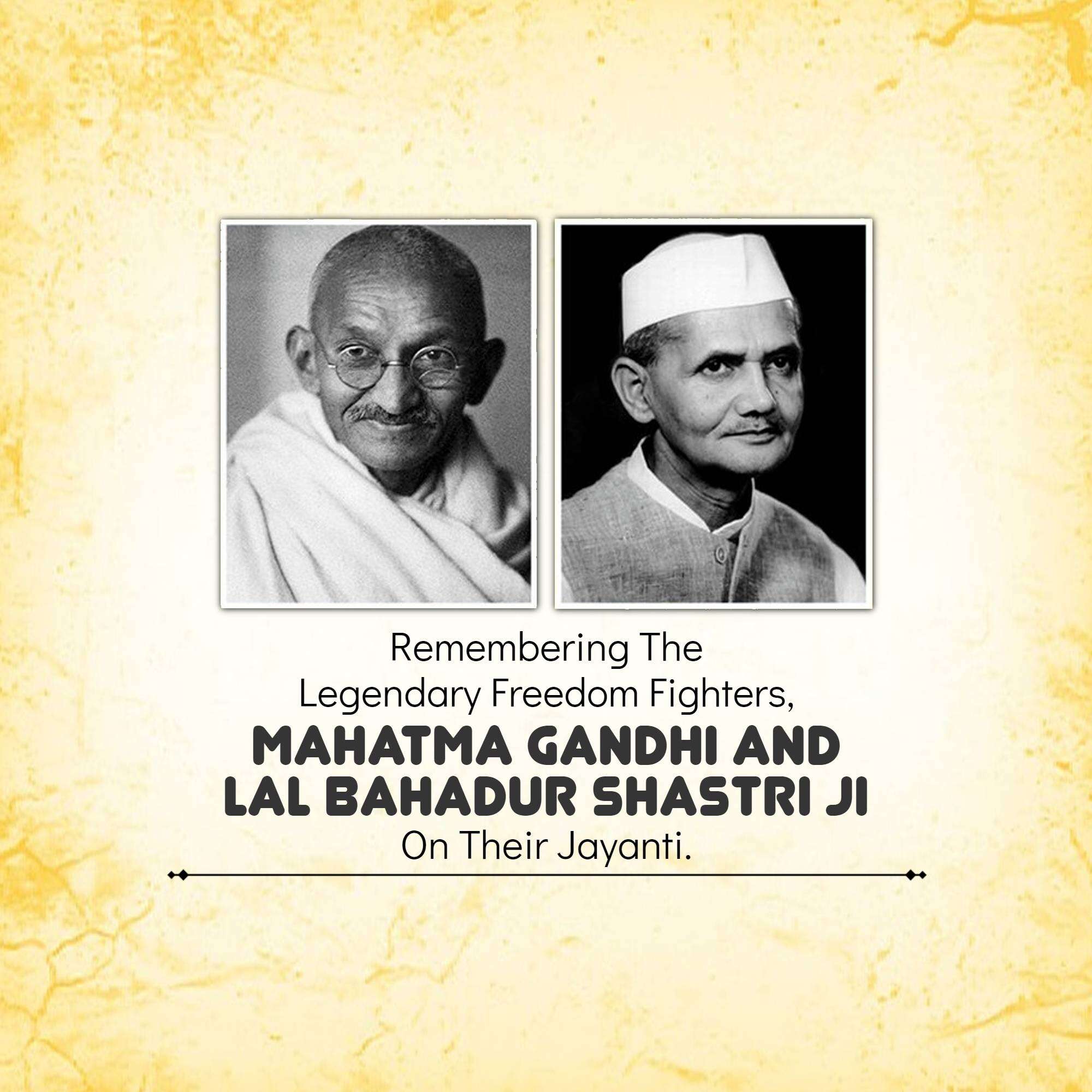 Gandhiji & Shashtriji Jayanti