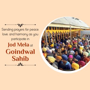 Jod Mela At Goindwal Sahib Greeting Social Media Post For LinkedIn