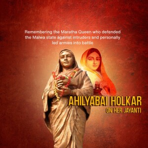 Ahilyabai Holkar Jayanti Tribute Image For Pinterest