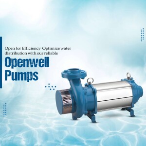 Industrial Openwell Pump Promotional Graphic Design For Threads