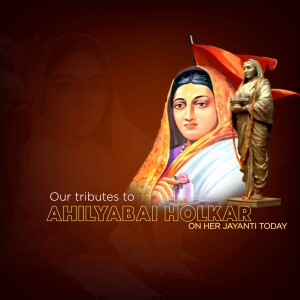Tribute To Ahilyabai Holkar Poster For LinkedIn
