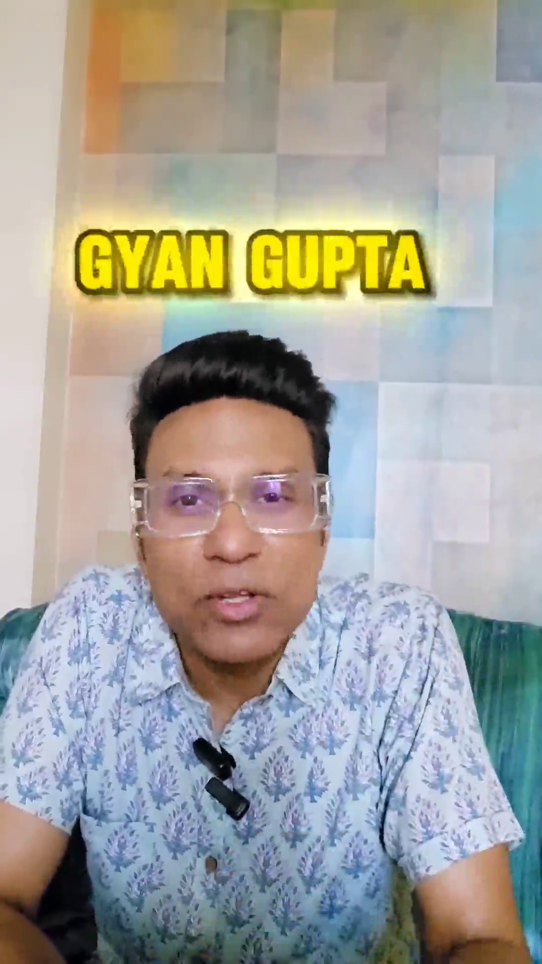 Gyan Gupta speaking to camera