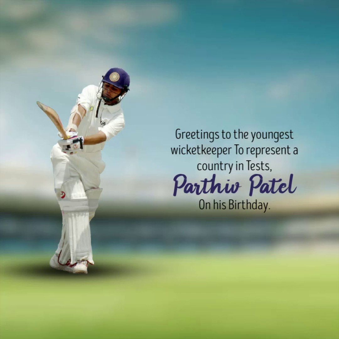 Indian cricketer Parthiv Patel batting in white kit on a cricket field