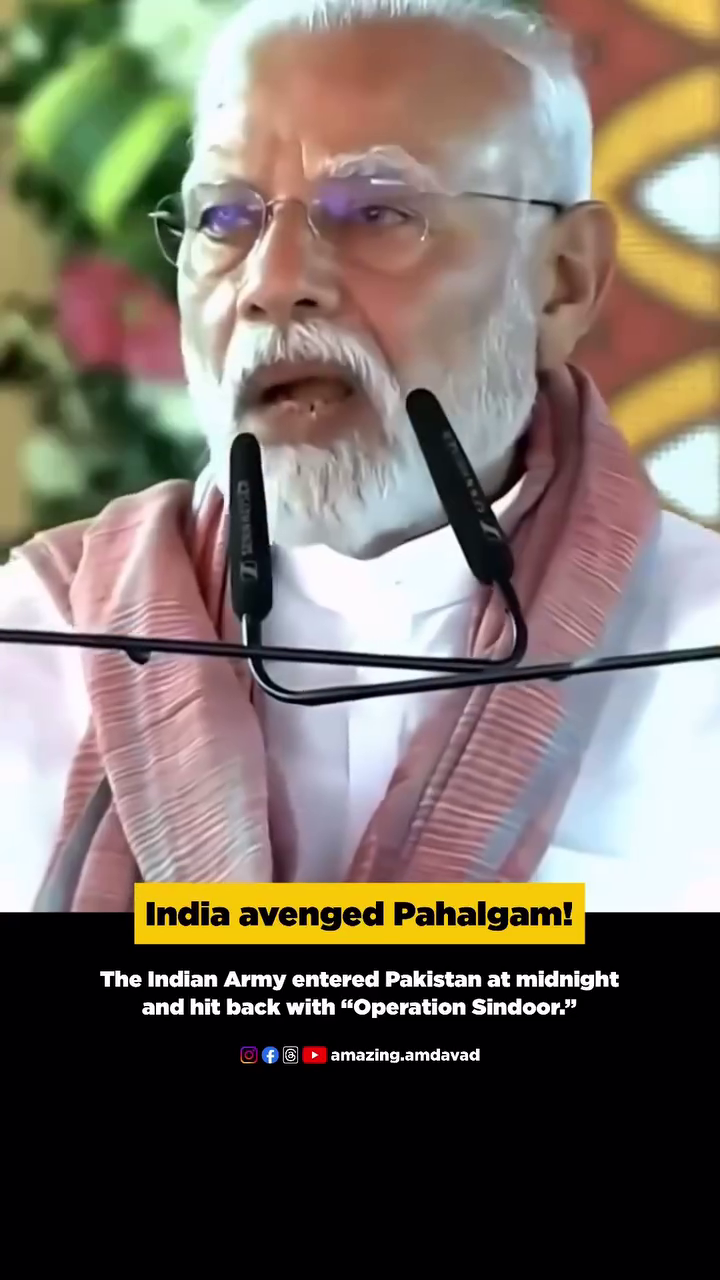 Prime Minister Narendra Modi addressing about Indian Army Operation Sindoor