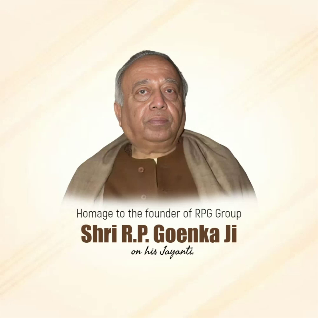 Shri R.P. Goenka founder of RPG Group portrait tribute
